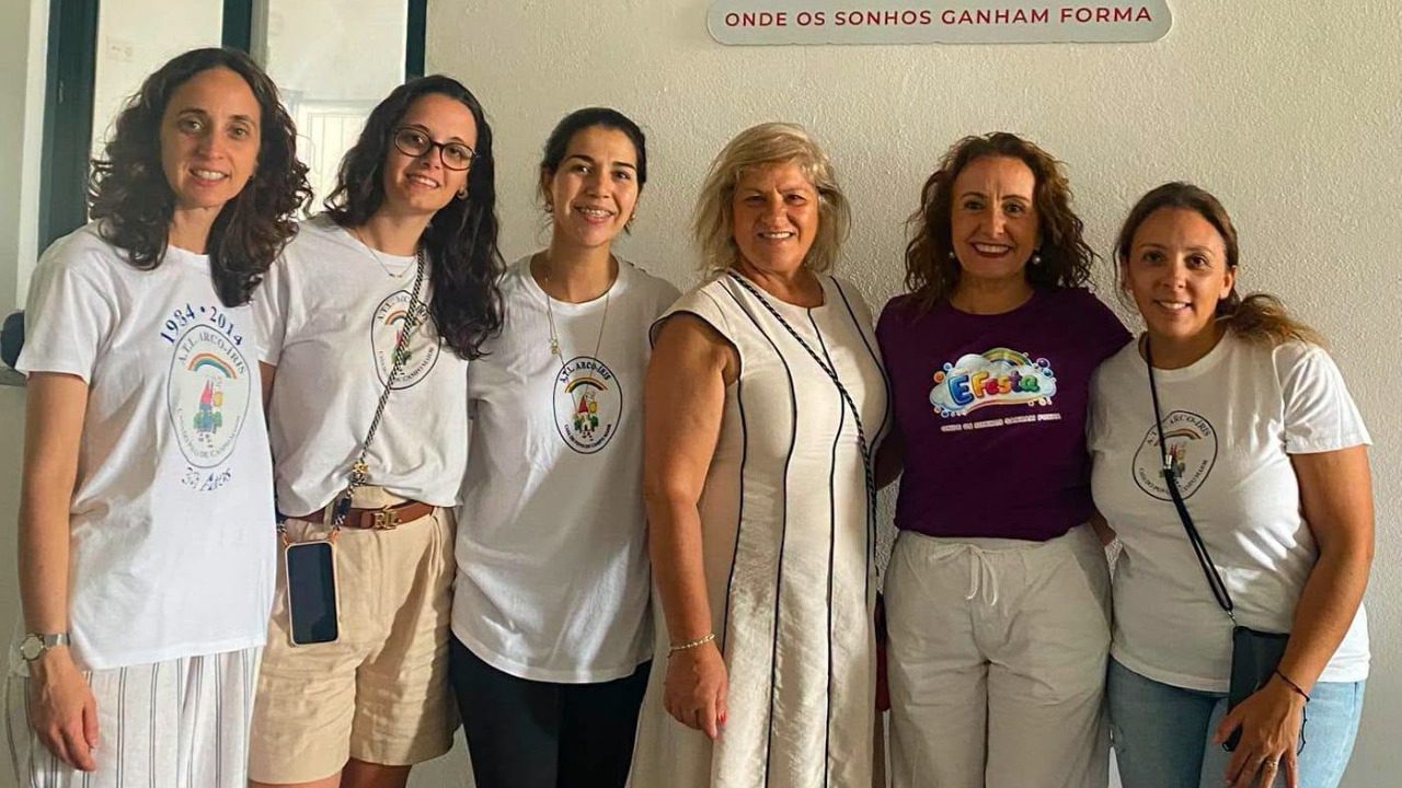 Crianças do ATL Arco Íris no espaço “É Festa”